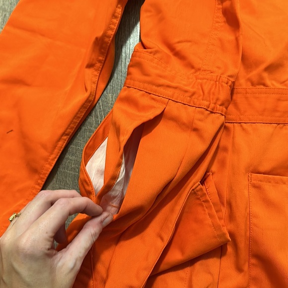 Orange Coverall Vet Scrubs - Picture 5 of 5